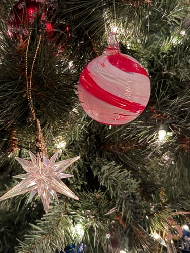Customer photo review of Mini Holiday Ornament, Peppermint Swirl