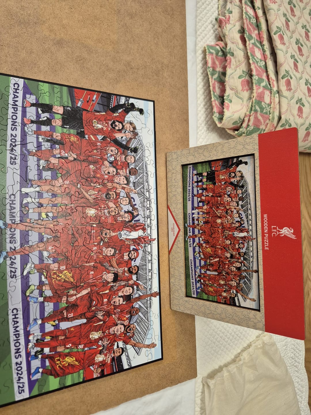 Customer photo review of Liverpool FC® Premier League Champions 24/25 - Wooden Puzzle