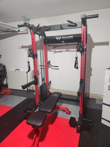 Customer photo review of Major Fitness F22 All-In-One Home Gym Power Rack