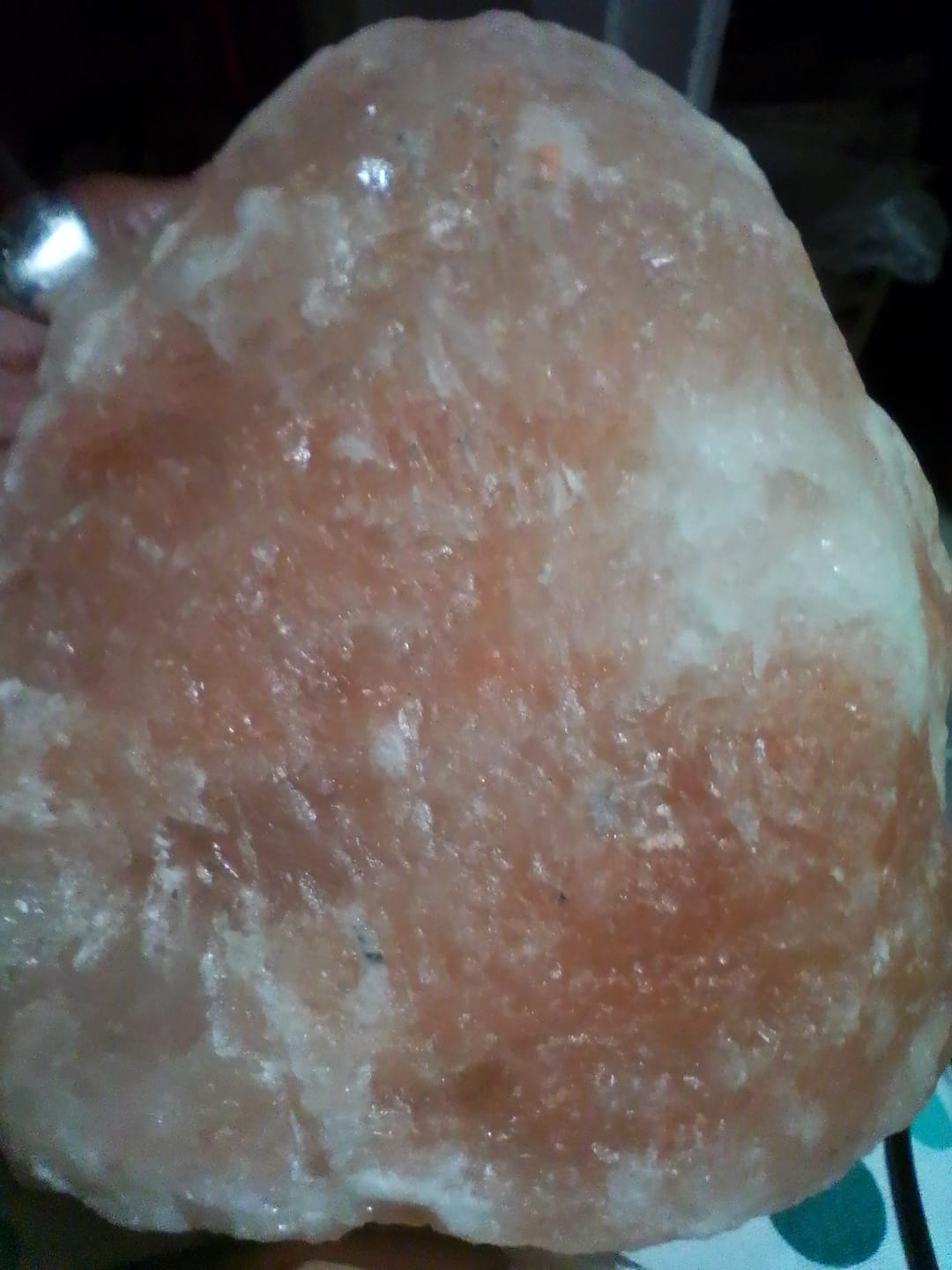 Customer photo review of Marble Base For Himalayan Salt Lamps (Fits All Sizes)