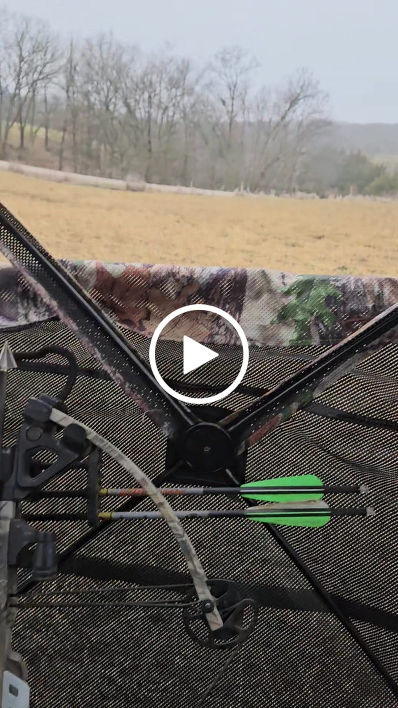 Customer video review of Vis360 See Through Silent 4 Full Panels Hunting Blind and  Camo Deer Hunting Rangefinder Bundle
