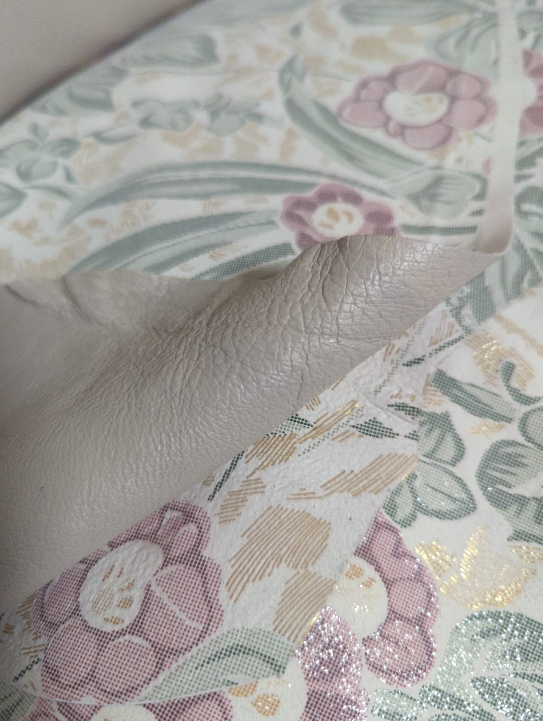 Customer photo review of Reversible Floral Print Lamb, 2oz | Cream with Gold Undertone