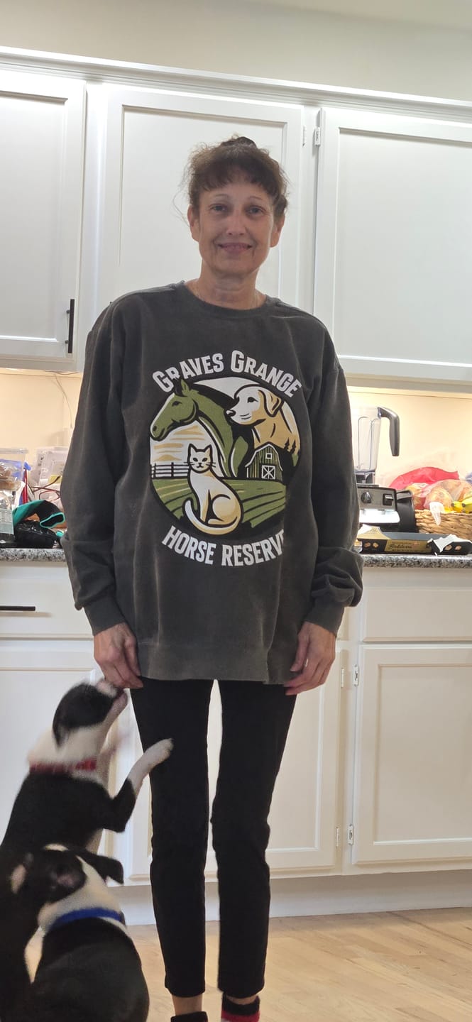 Customer photo review of HORSE RANCH CUSTOM PREMIUM SWEATSHIRT H4