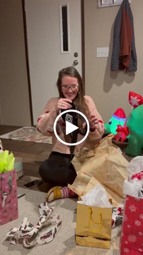 Customer video review of F*ck Trump QR Code Canvas Tote Bag