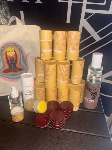 Customer photo review of Sweet Ginger Vapor Rub Stick