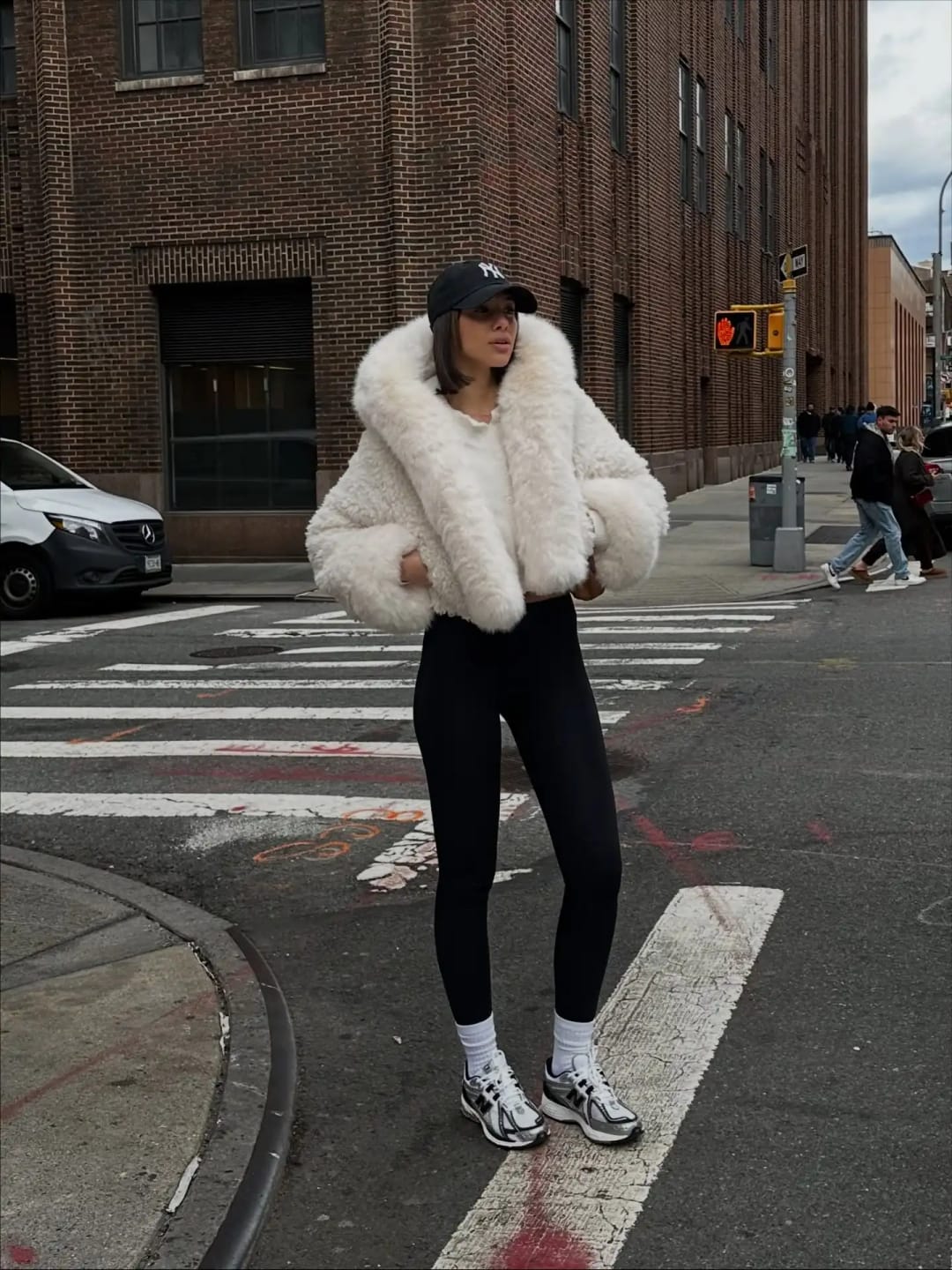 Customer photo review of Cynthia Faux Fur Jacket
