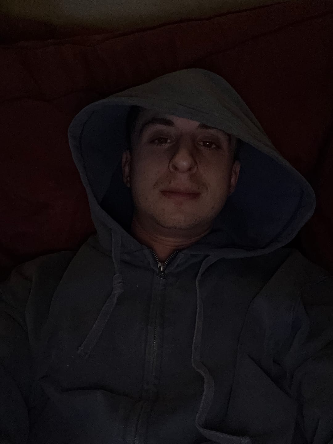 Customer photo review of Mocean Thermal Lined Stone Washed Blue Hoodie
