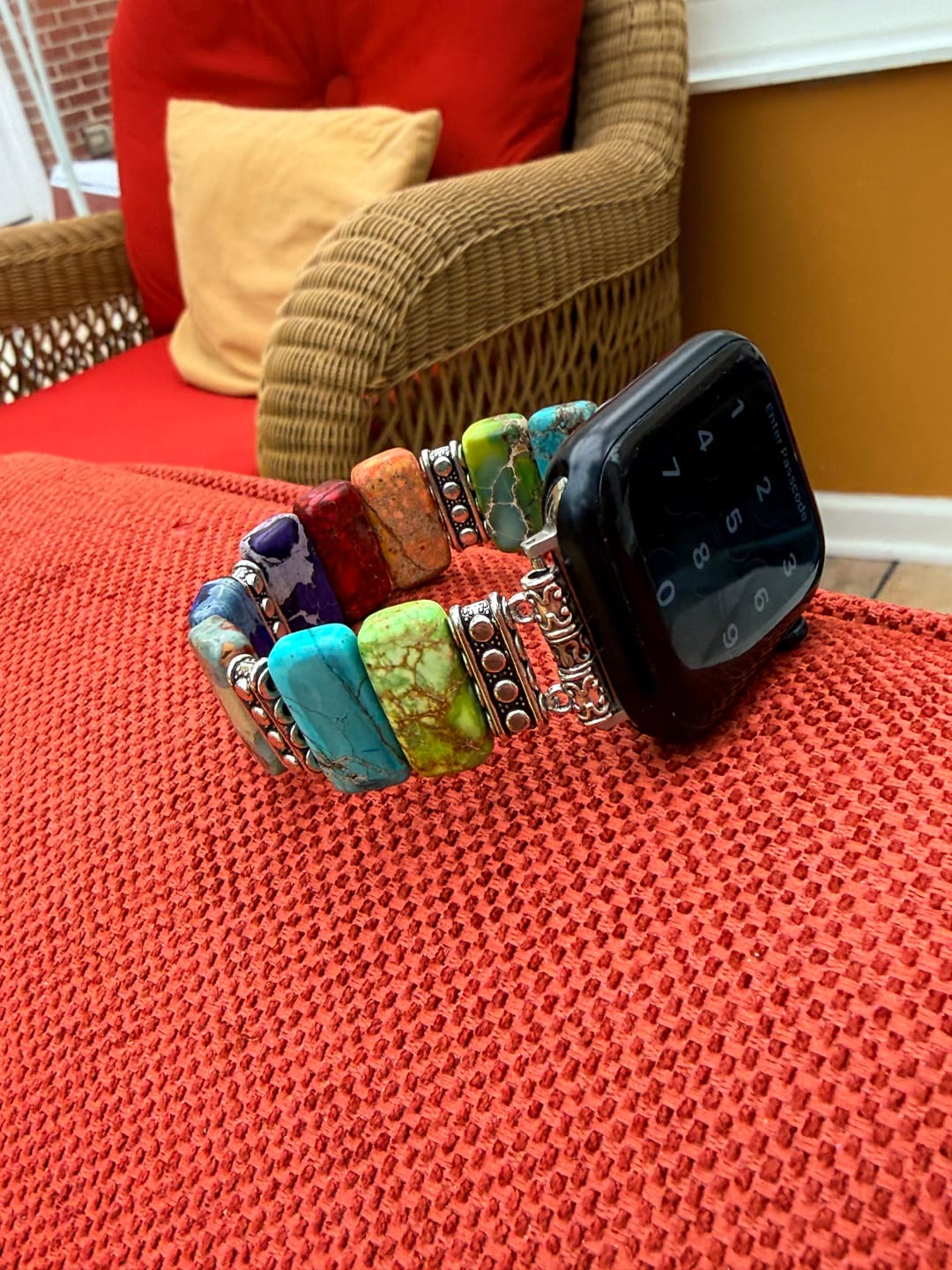 Customer photo review of Chic Chakra Stretch Apple Watch Strap