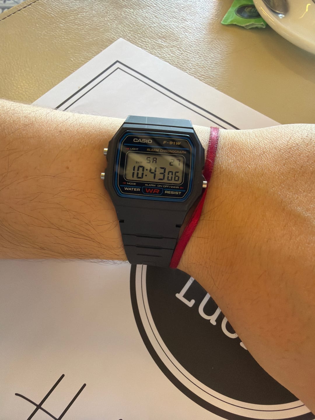 Customer photo review of Reloj Casio Vintage F-91W-1JH Packaging JDM