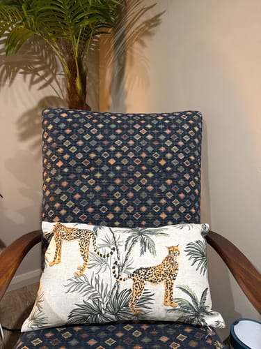 Customer photo review of Cheetah Duo Linen Cushion 30x50cm