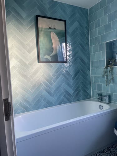 Customer photo review of White Whale Print