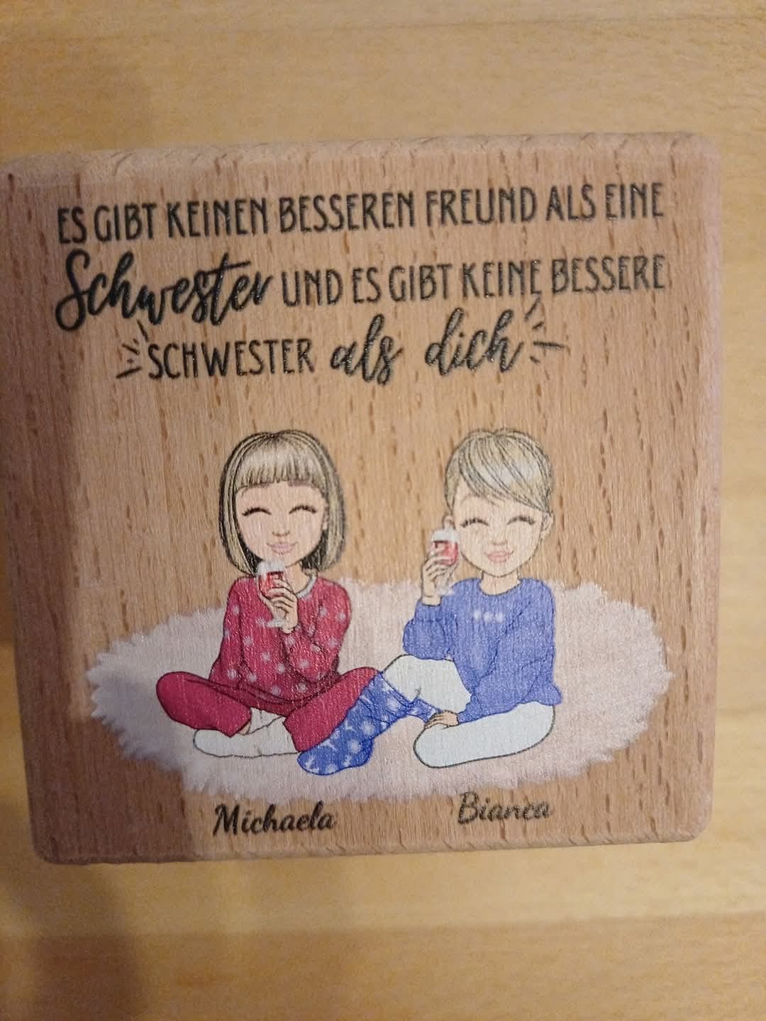 Customer photo review of Herzensmenschen - Personalisierter Kerzenwürfel