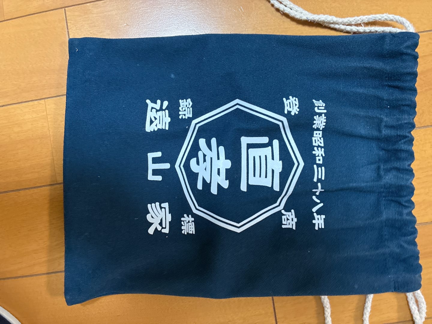 Customer photo review of 商店風－デニム風巾着袋