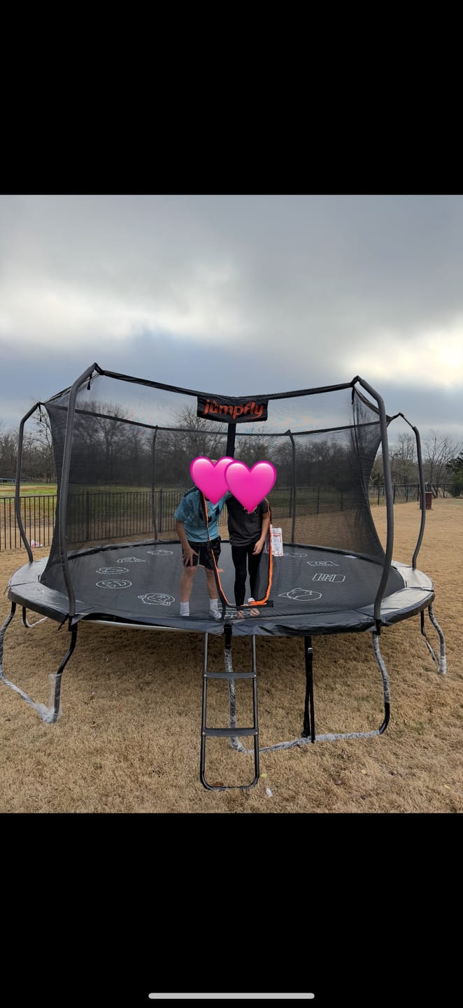 Customer photo review of Trampoline & Tent Bundle