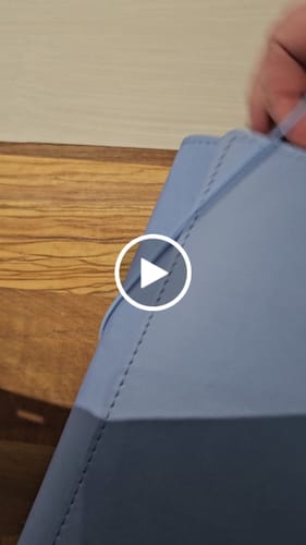 Customer video review of Refillable Folio - Periwinkle Blue Trifold