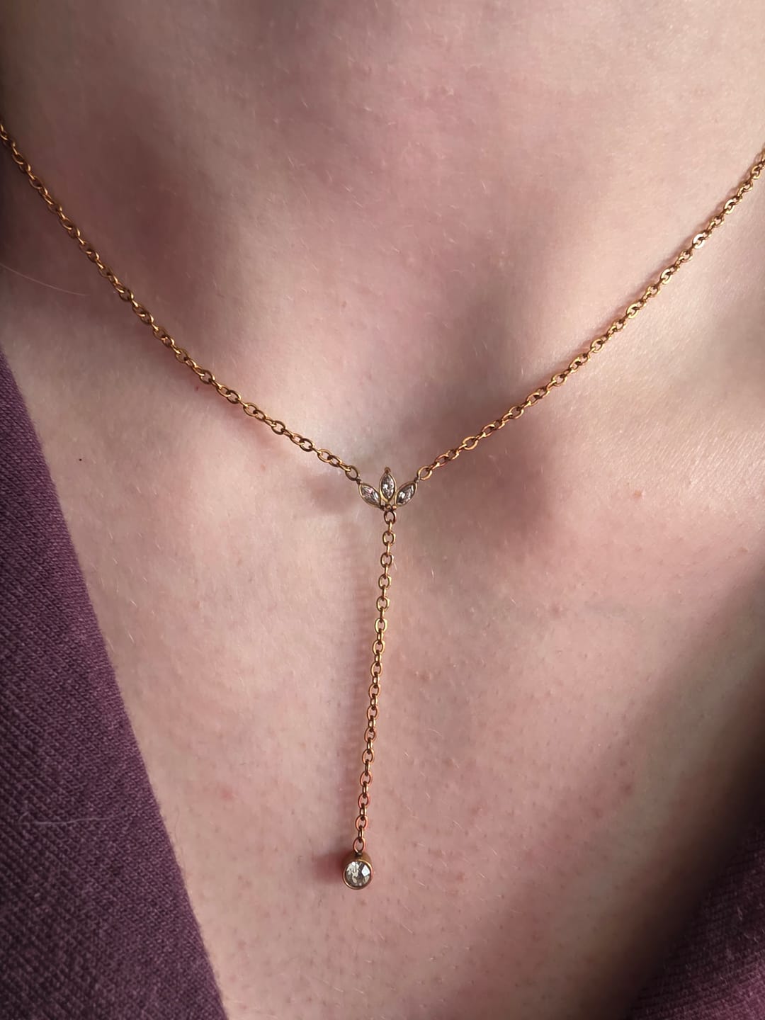 Customer photo review of Lotus Teresa Kette 18K Vergoldet