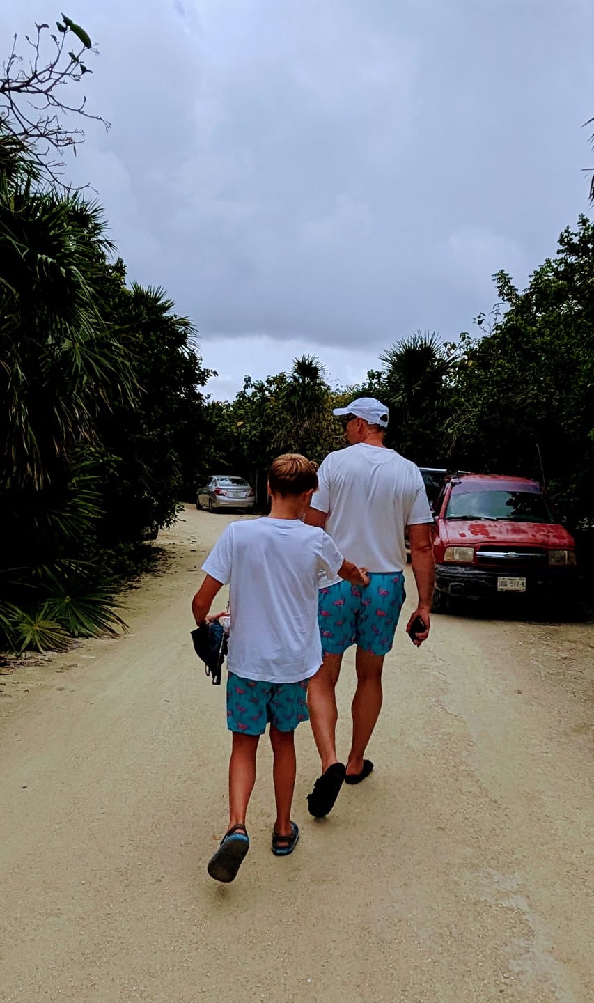 Customer photo review of Flamingos - Kid's Swim Shorts