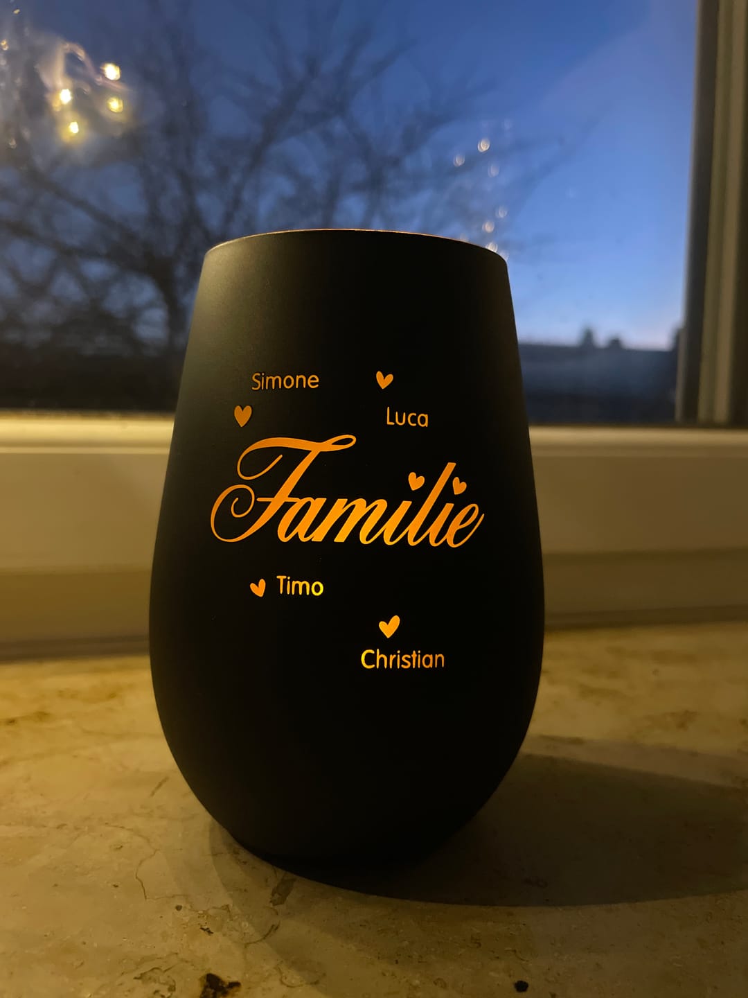 Customer photo review of Familie ist... - Familien-Windlicht
