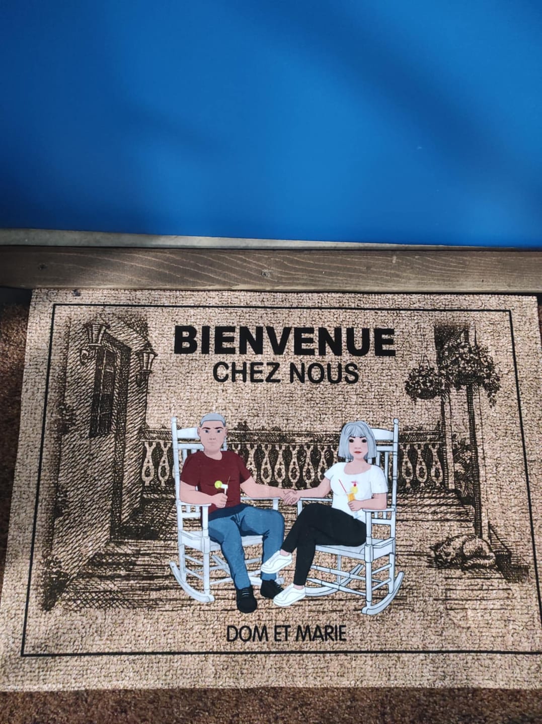 Customer photo review of Chez nous - Couple-Paillasson