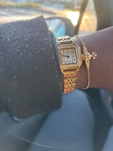 Customer photo review of LA MYKONOS MONTRE ARGENT AVEC CHIFFRES ARABES
