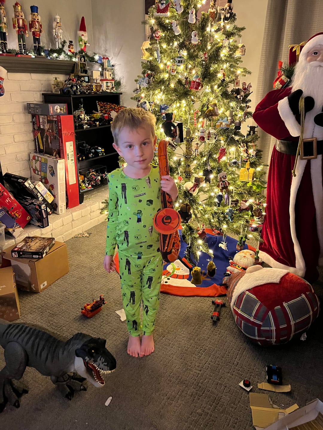 Customer photo review of Minecraft Mob Squad Bamboo Kids Pajamas
