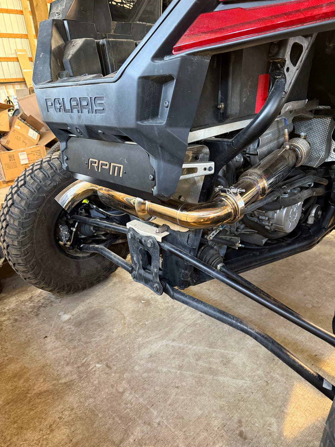 Customer photo review of RPM Pro XP, Pro S & Turbo R Rear Fascia Delete Shield / Muffler Cover
