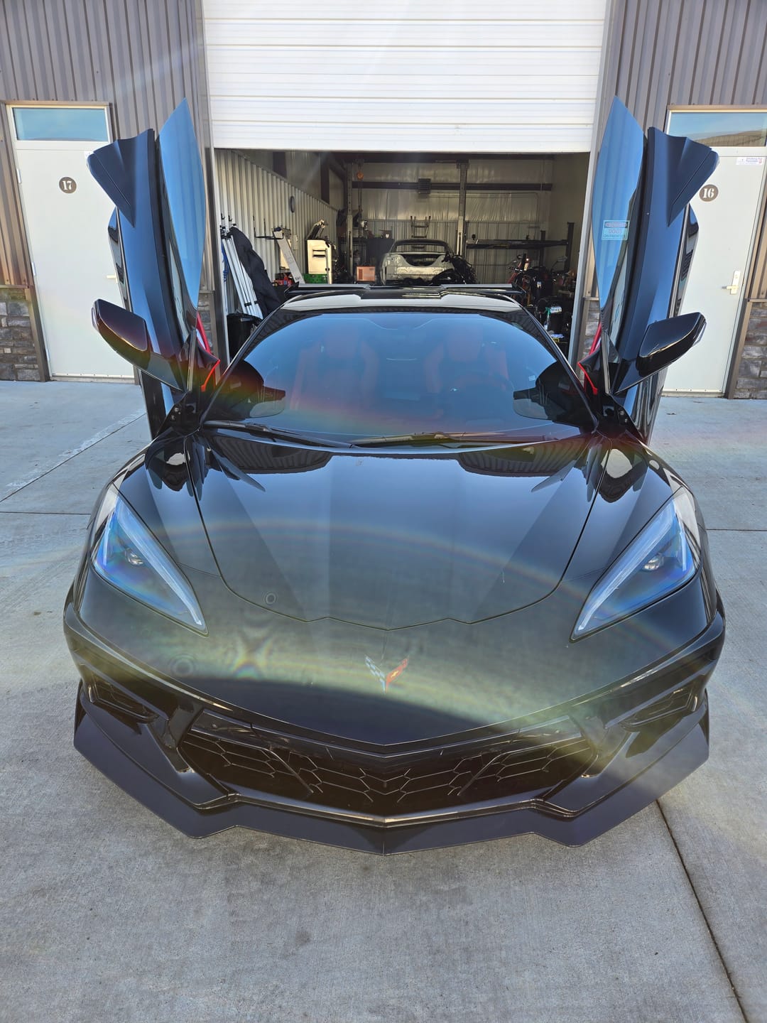 Customer photo review of Corvette C8 Stingray Front Splitter & Side Skirts [5VM Package]