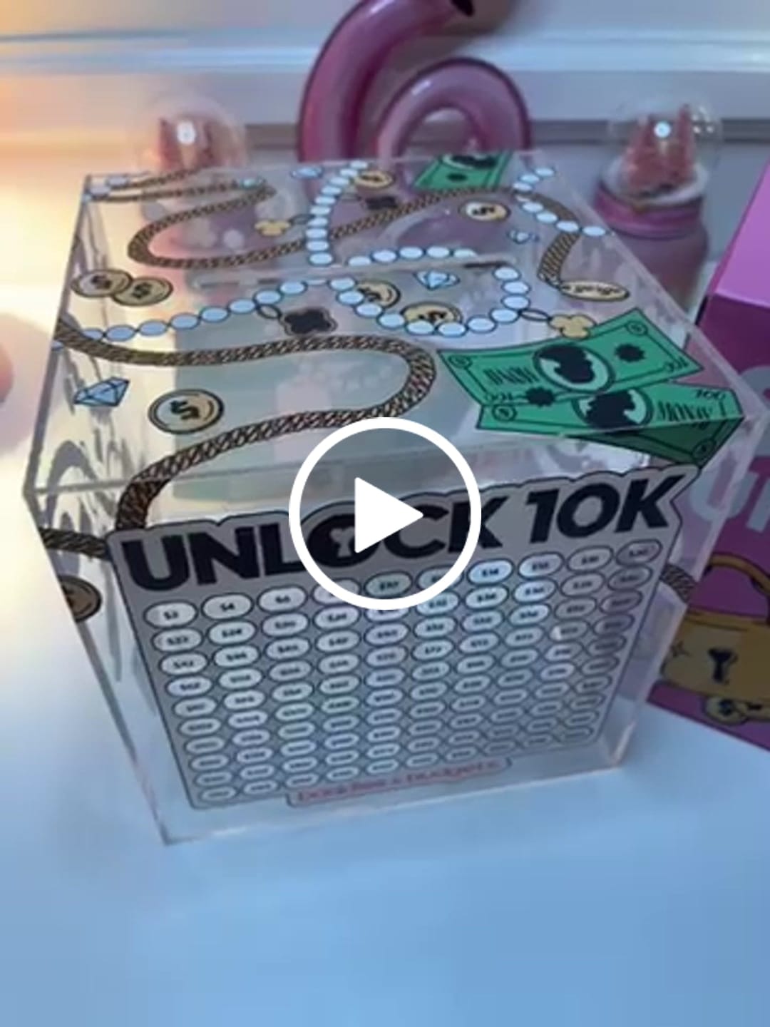 Customer video review of 10K Unlocked Savings Box