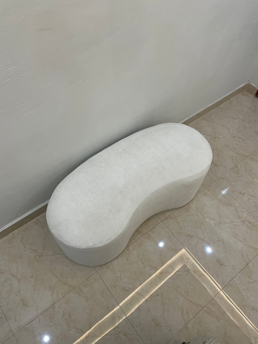 Customer photo review of 3 Seater Curve Wooden stool - 1529