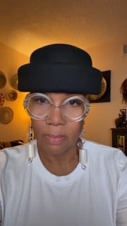 Customer photo review of London Pillbox Hat - Black