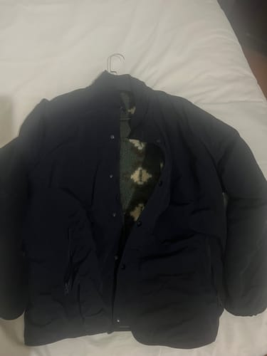 Customer photo review of Double-sided Retro Polar Fleece Plus Velvet Warm Jacket