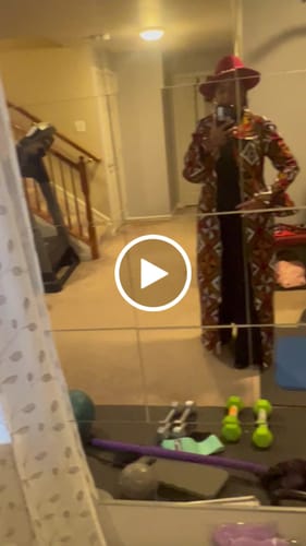 Customer video review of KAZI AFRICAN PRINT LONGLINE JACKET/DRESS [MULTICOLOR]