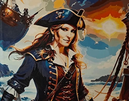 Customer photo review of My Pirate - Paint by Numbers Kit