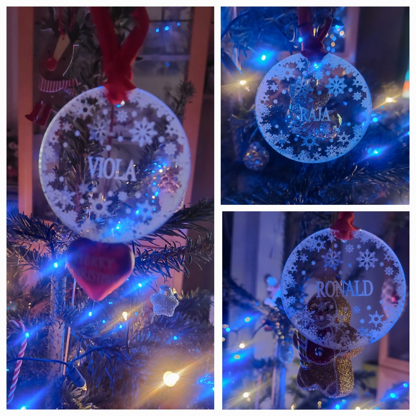 Customer photo review of Weihnachtsdeko mit Schneeflocken
