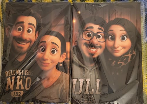 Customer photo review of Personalisierte Leinwand - Animiertes Portrait