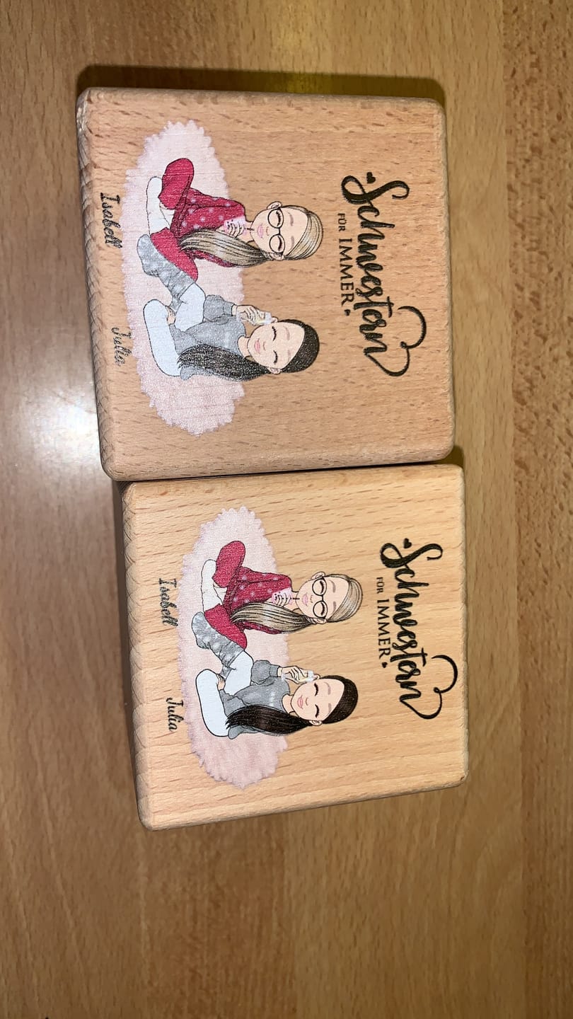 Customer photo review of Herzensmenschen - Personalisierter Kerzenwürfel