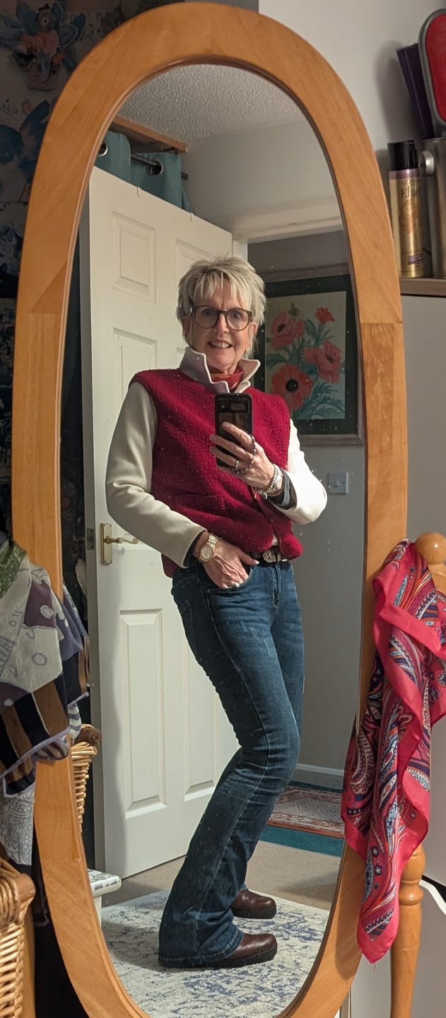 Customer photo review of The Lipstick Edit Gilet by SNOB