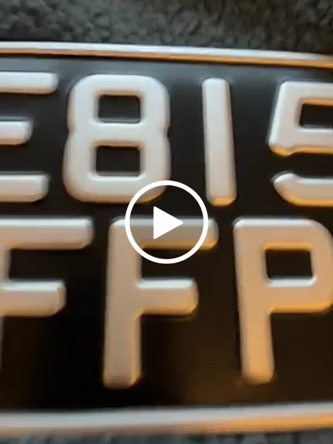 Customer video review of Classic Metal Pressed 7×5 Motorbike Number Plate