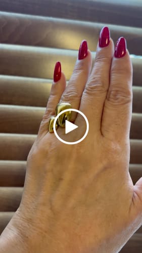 Customer video review of OPEN IRREGULAR OVAL RING