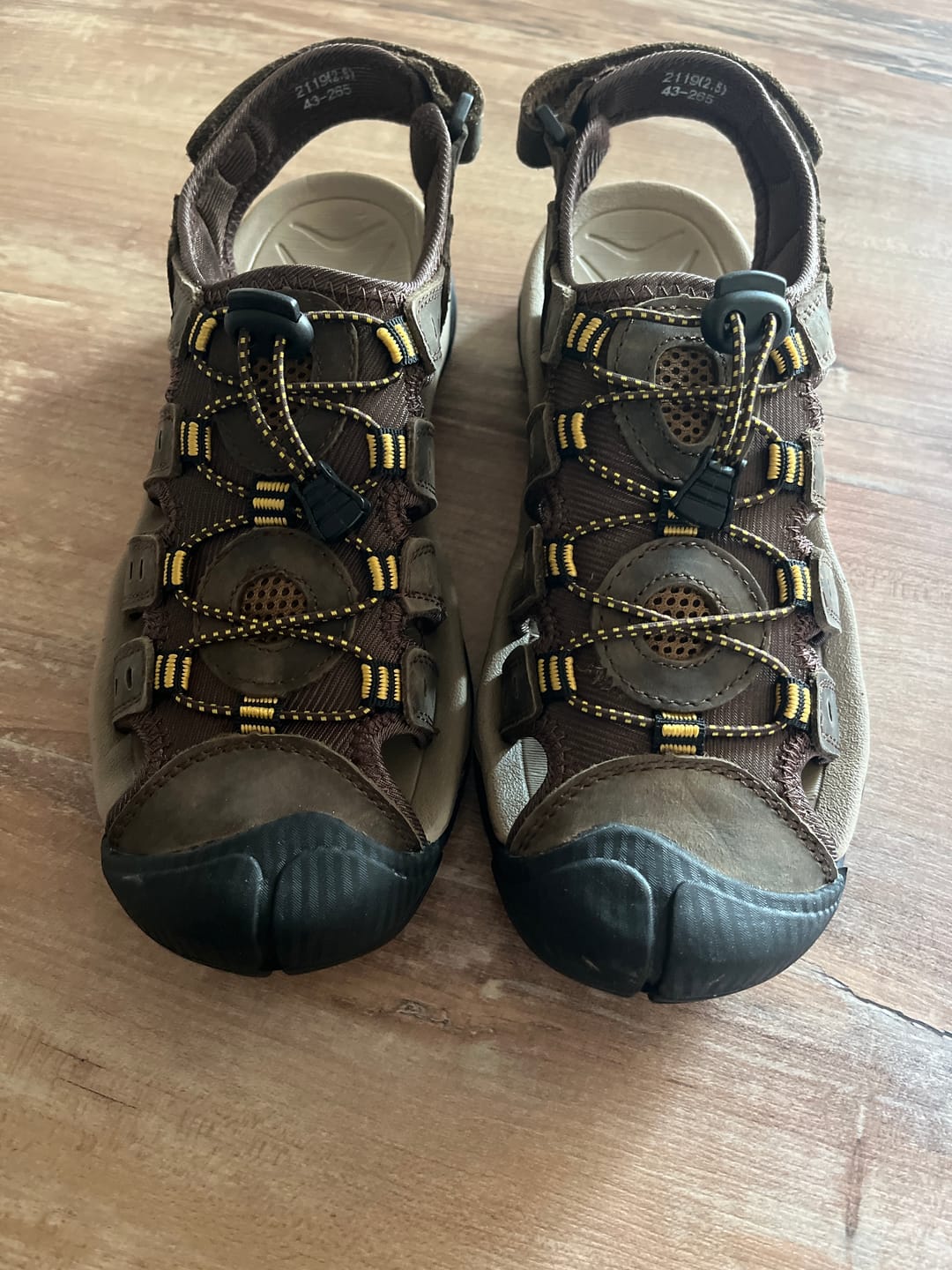 Customer photo review of Sandales Randonnée Cuir Homme