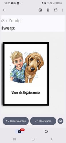 Customer photo review of Jouw Foto als Poster in Karikatuur Stijl