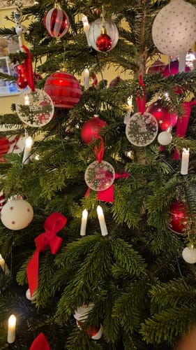 Customer photo review of Weihnachtsdeko mit Schneeflocken