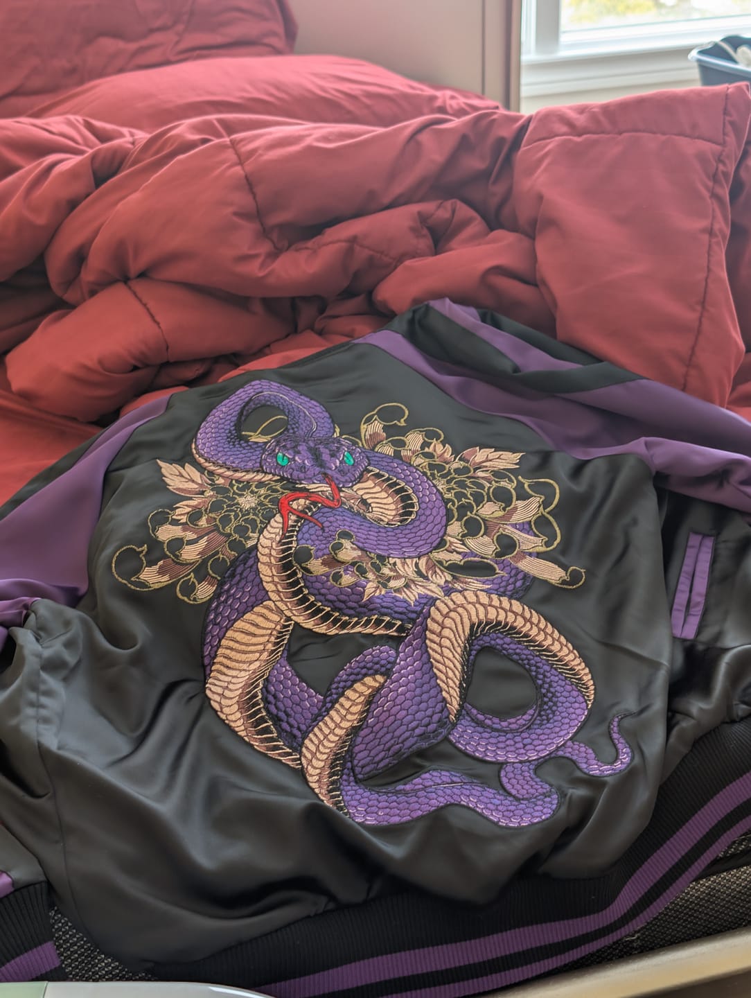 Customer photo review of Violet Viper Sukajan Jacket