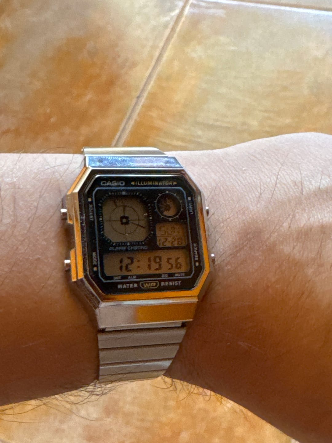 Customer photo review of Reloj Casio Vintage A130WE-1A Nuevo Twin-Graph Negro