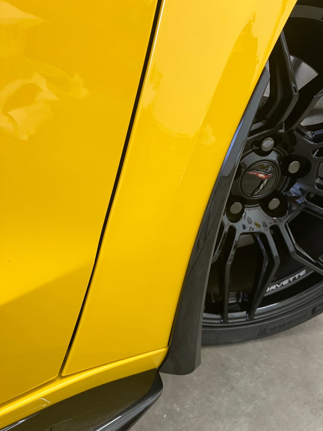 Customer photo review of Corvette C8 Z06 / E-Ray XL Extended Splash Guard