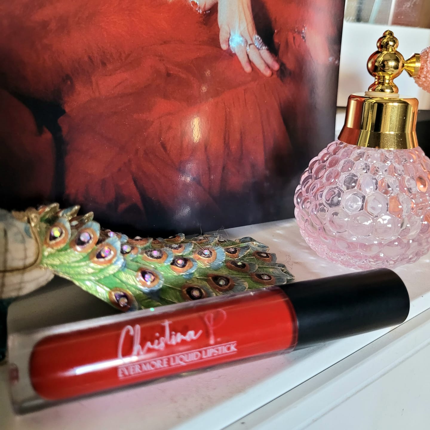 Customer photo review of Evermore Liquid Lipstick: Cuts U Up