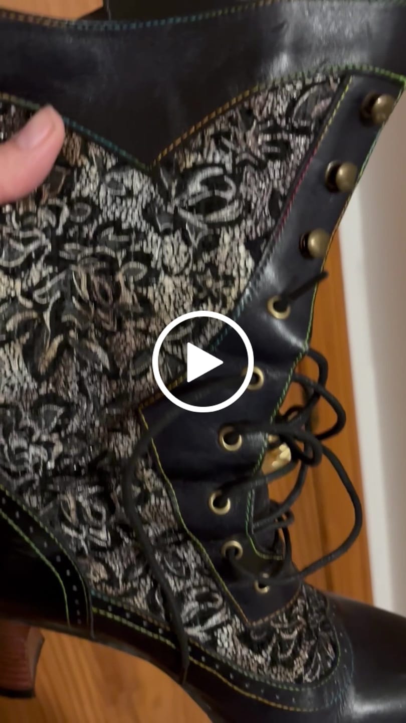 Customer video review of Victorian Elegance Mid-Calf Boots