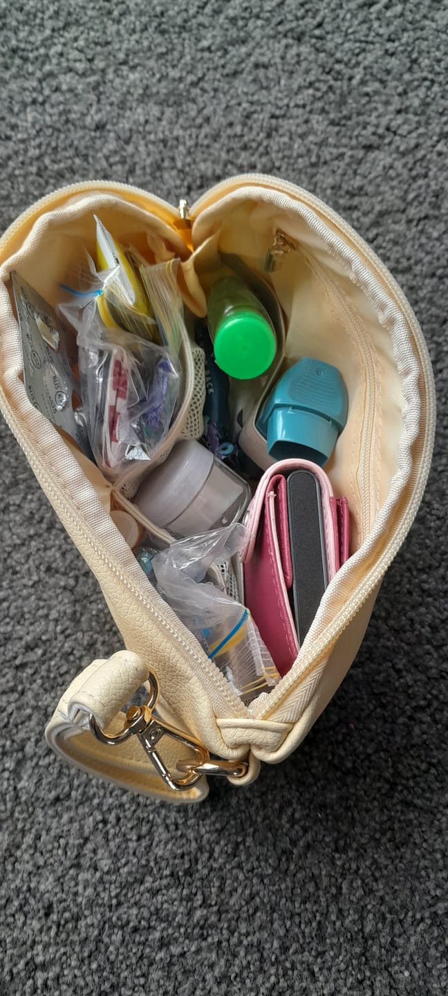 Customer photo review of Tech Pouch - Multipurpose Organiser - Butter Yellow