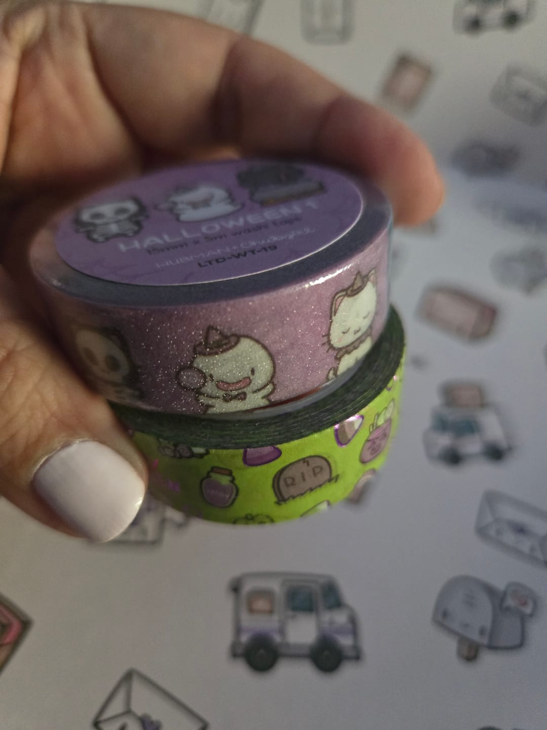 Customer photo review of Spooky Halloween Washi Tape (Set of 2)