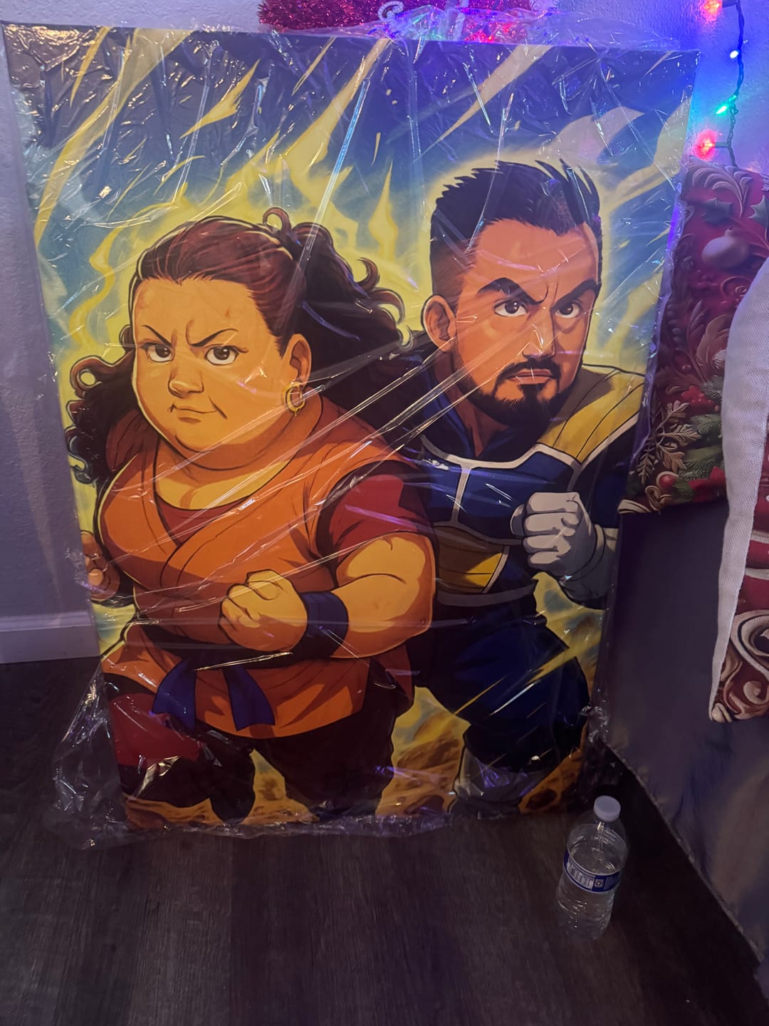 Customer photo review of Personalized Canvas - Portrait in Dragon Ball style